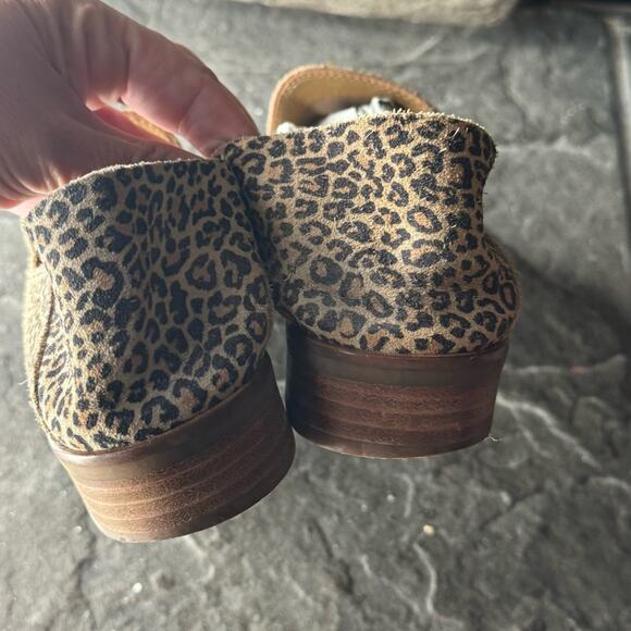 Lucky Brand Cahill suede leopard print slip casual on Loafer Flats womens size 8 - Picture 5 of 7
